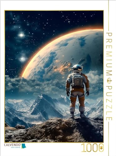 CALVENDO Puzzle Gipfelstürmer - Astronaut auf dem Gipfel eines fremden Berges | 1000 Teile Lege-Größe 64 x 48 cm Foto-Puzzle für glückliche Stunden CALVENDO Puzzle Gipfelstürmer - Astronaut auf dem Gipfel eines fremden Berges | 1000 Teile Lege-Größe 64 x 48 cm Foto-Puzzle für glückliche Stunden von CALVENDO