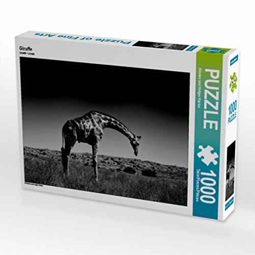 CALVENDO Puzzle Giraffe 1000 Teile Puzzle quer | 1000 Teile Lege-Größe 64 x 48 cm Foto-Puzzle für glückliche Stunden von CALVENDO