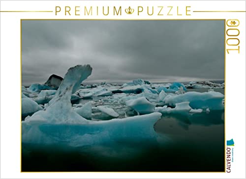 CALVENDO Puzzle Gletscherlagune von Jökulsarlon, Island 1000 Teile Puzzle quer | 1000 Teile Lege-Größe 64 x 48 cm Foto-Puzzle für glückliche Stunden von CALVENDO