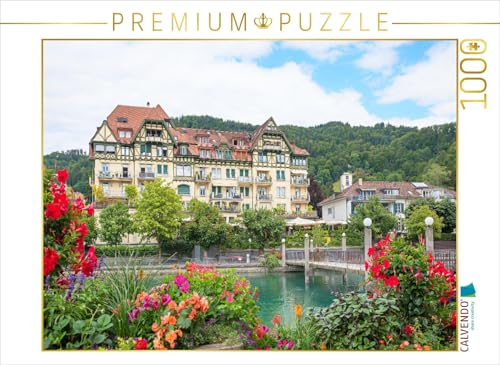 CALVENDO Puzzle Göttibachsteg an der Aare in Thun | 1000 Teile Lege-Größe 64 x 48 cm Foto-Puzzle für glückliche Stunden von CALVENDO