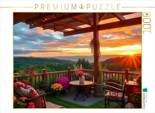 CALVENDO Puzzle Goldene Sonnenuntergänge nach einem spätsommerlichen Herbsttag | 1000 Teile Lege-Größe 64 x 48 cm Foto-Puzzle für glückliche Stunden von CALVENDO