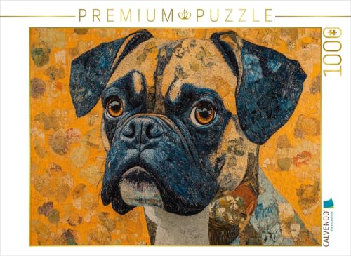 CALVENDO Puzzle Goldiger Boxer | 1000 Teile Lege-Größe 64 x 48 cm Foto-Puzzle für glückliche Stunden von CALVENDO