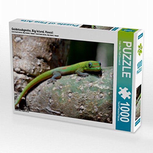 CALVENDO Puzzle Goldstaubgecko, Big Island, Hawaii 1000 Teile Puzzle quer | 1000 Teile Lege-Größe 64 x 48 cm Foto-Puzzle für glückliche Stunden CALVENDO Puzzle Goldstaubgecko, Big Island, Hawaii 1000 Teile Puzzle quer | 1000 Teile Lege-Größe 64 x 48 cm Foto-Puzzle für glückliche Stunden von CALVENDO