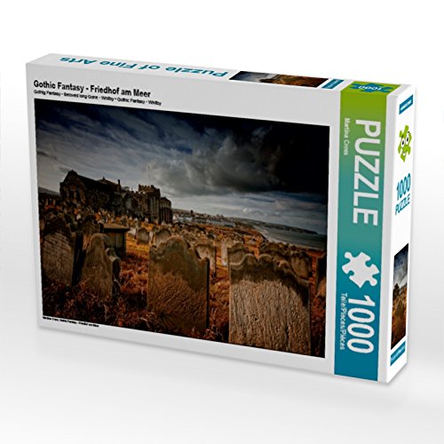 CALVENDO Puzzle Gothic Fantasy - Friedhof am Meer 1000 Teile Puzzle quer | 1000 Teile Lege-Größe 64 x 48 cm Foto-Puzzle für glückliche Stunden CALVENDO Puzzle Gothic Fantasy - Friedhof am Meer 1000 Teile Puzzle quer | 1000 Teile Lege-Größe 64 x 48 cm Foto-Puzzle für glückliche Stunden von CALVENDO