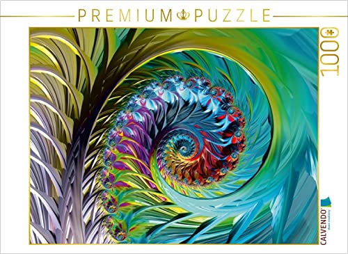 CALVENDO Puzzle Green Rainbow Spiral 1000 Teile Lege-Größe 64 x 48 cm Foto-Puzzle Bild von Shako M. Burkhardt von CALVENDO