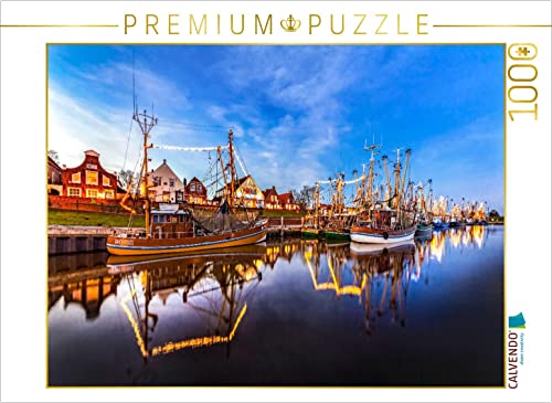 CALVENDO Puzzle Greetsieler Kutterflotte 1000 Teile Lege-Größe 64 x 48 cm Foto-Puzzle Bild von Andrea Dreegmeyer von CALVENDO