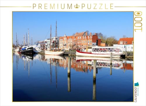 CALVENDO Puzzle Greifswald - Museumshafen am Ryck | 1000 Teile Lege-Größe 64 x 48 cm Foto-Puzzle für glückliche Stunden von CALVENDO