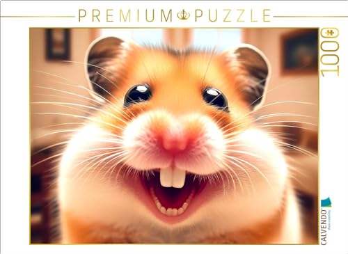 CALVENDO Puzzle Grinsender Hamster | 1000 Teile Lege-Größe 64 x 48 cm Foto-Puzzle für glückliche Stunden von CALVENDO