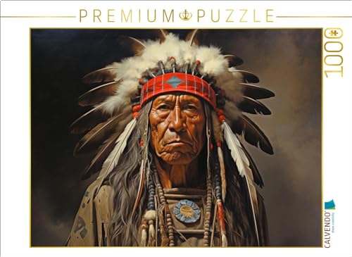 CALVENDO Puzzle Häuptling - Indianer | 1000 Teile Lege-Größe 64 x 48 cm Foto-Puzzle für glückliche Stunden CALVENDO Puzzle Häuptling - Indianer | 1000 Teile Lege-Größe 64 x 48 cm Foto-Puzzle für glückliche Stunden von CALVENDO