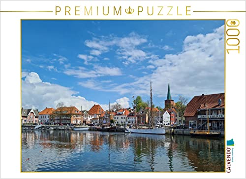 CALVENDO Puzzle Hafen Neustadt in Schleswig Holstein mit Spiegelung der Gebäude 1000 Teile Lege-Größe 64 x 48 cm Foto-Puzzle Bild von Fotine von CALVENDO
