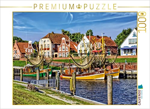 Hafen-Panorama, wie aus dem Bilderbuch 1000 Teile Puzzle quer von CALVENDO