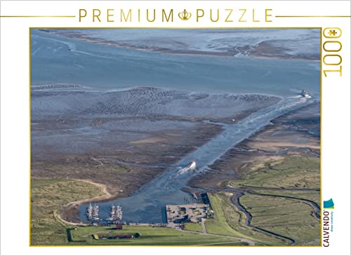 CALVENDO Puzzle Hafen Spiekeroog 1000 Teile Puzzle quer | Lege-Größe cm Foto-Puzzle für glückliche Stunden von CALVENDO