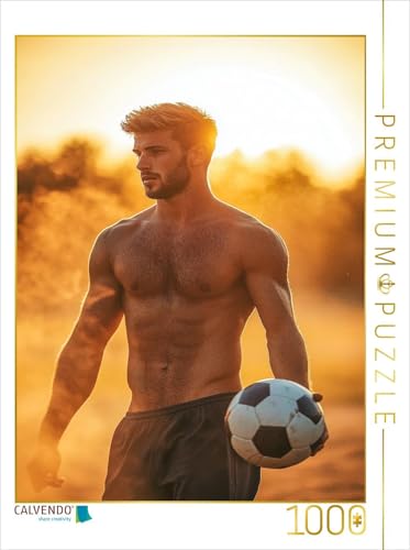 CALVENDO Puzzle Halbnackter Mann als Fußballspieler im Sonnenlicht | 1000 Teile Lege-Größe 48 x 64 cm Foto-Puzzle für glückliche Stunden CALVENDO Puzzle Halbnackter Mann als Fußballspieler im Sonnenlicht | 1000 Teile Lege-Größe 48 x 64 cm Foto-Puzzle für glückliche Stunden von CALVENDO