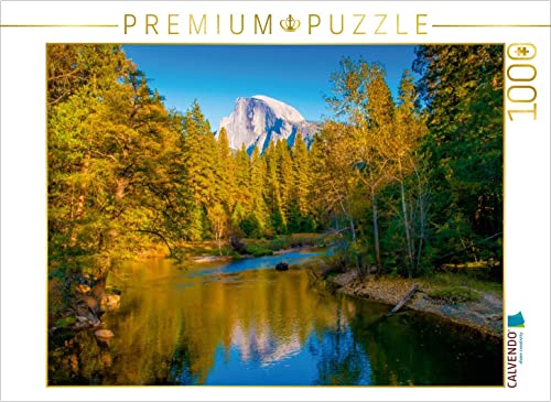 CALVENDO Puzzle Half Dome mit Merced River im Yosemite National Park 1000 Teile Lege-Größe 64 x 48 cm Foto-Puzzle Bild von Michael Schepp von CALVENDO