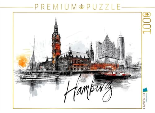 CALVENDO Puzzle Hamburg | 1000 Teile Lege-Größe 64 x 48 cm Foto-Puzzle für glückliche Stunden von CALVENDO