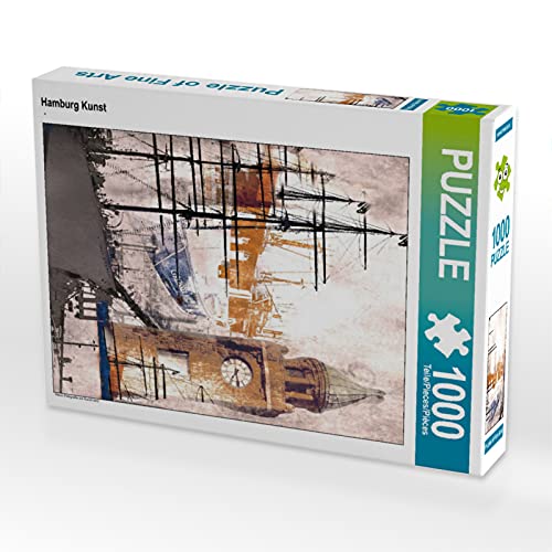 CALVENDO Puzzle Hamburg Kunst 1000 Teile Lege-Größe 48 x 64 cm Foto-Puzzle Bild von Paintpictures Bilderwelten von CALVENDO