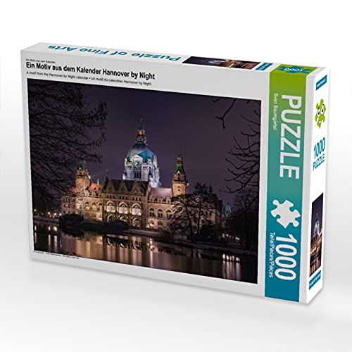 CALVENDO Puzzle Hannover by Night 1000 Teile Lege-Größe 64 x 48 cm Foto-Puzzle Bild von Sven Baumgärtel von CALVENDO