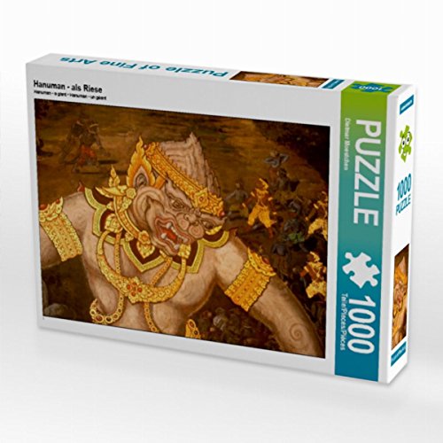 CALVENDO Puzzle Hanuman - als Riese 1000 Teile Puzzle quer | Lege-Größe cm Foto-Puzzle für glückliche Stunden von CALVENDO