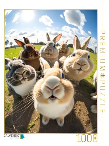 CALVENDO Puzzle Hasen | 1000 Teile Lege-Größe 48 x 64 cm Foto-Puzzle für glückliche Stunden von CALVENDO