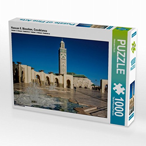 CALVENDO Puzzle Hassan II. Moschee, Casablanca 1000 Teile Lege-Größe 64 x 48 cm Foto-Puzzle Bild von Hermann Koch von CALVENDO