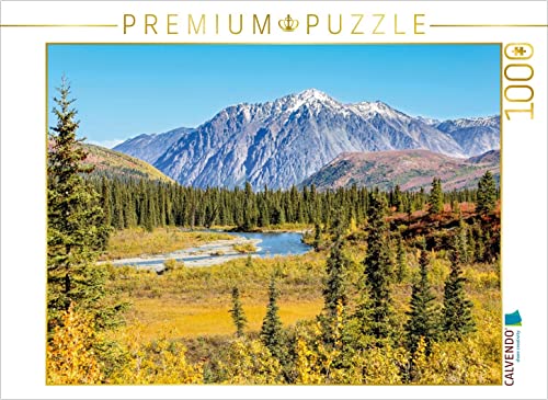 CALVENDO Puzzle Herbst in der Alaska Range 1000 Teile Puzzle quer | 1000 Teile Lege-Größe 64 x 48 cm Foto-Puzzle für glückliche Stunden von CALVENDO