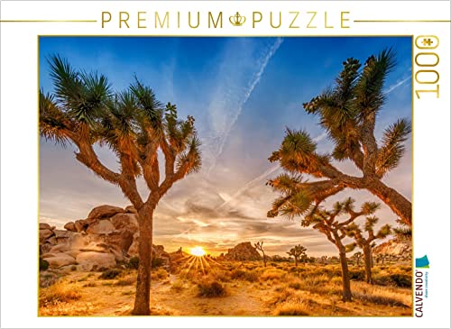 CALVENDO Puzzle Herrlicher Sonnenuntergang im Joshua Tree National Park 1000 Teile Puzzle quer | 1000 Teile Lege-Größe 64 x 48 cm Foto-Puzzle für glückliche Stunden von CALVENDO