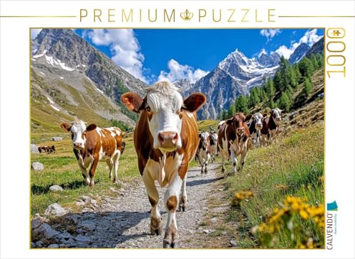 CALVENDO Puzzle Hier Wird Schon mal der Almabtrieb geübt | 1000 Teile Lege-Größe 64 x 48 cm Foto-Puzzle für glückliche Stunden von CALVENDO