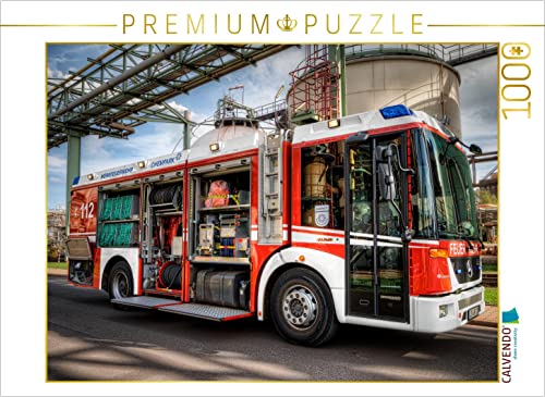 CALVENDO Puzzle HilfeleistungslöschgruppenFahrzeug Currenta Uerdingen 1000 Teile Puzzle quer | 1000 Teile Lege-Größe 64 x 48 cm Foto-Puzzle für glückliche Stunden von CALVENDO
