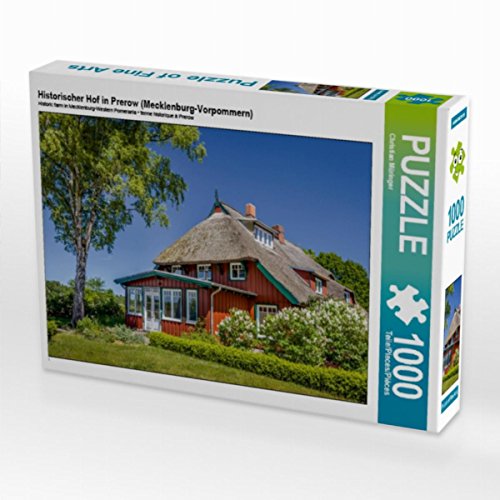 CALVENDO Puzzle Historischer Hof in Prerow (Mecklenburg-Vorpommern) 1000 Teile Puzzle quer | Lege-Größe cm Foto-Puzzle für glückliche Stunden von CALVENDO
