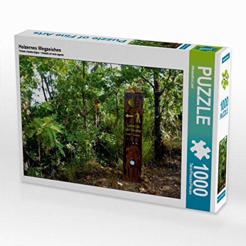 CALVENDO Puzzle Holzernes Wegzeichen 1000 Teile Lege-Größe 64 x 48 cm Foto-Puzzle Bild von Alexandra Luef von CALVENDO