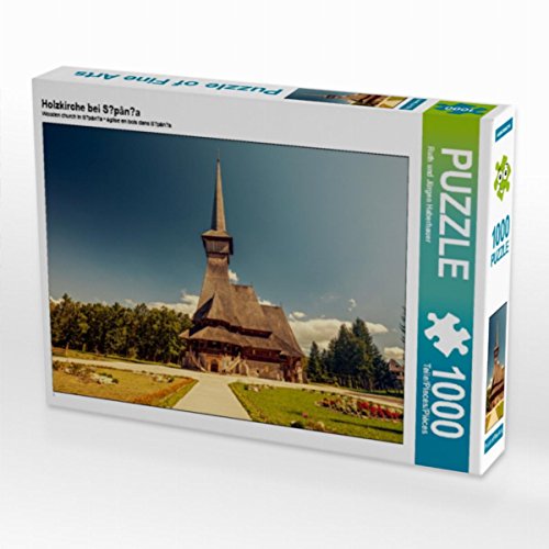 CALVENDO Puzzle Holzkirche bei Sapânta 1000 Teile Lege-Größe 64 x 48 cm Foto-Puzzle Bild von Jürgen Haberhauer von CALVENDO