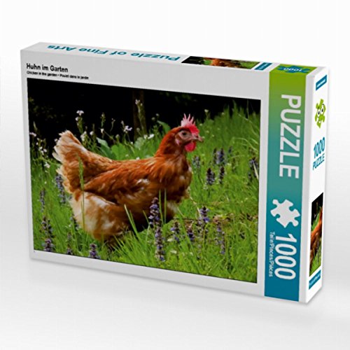 CALVENDO Puzzle Huhn im Garten 1000 Teile Lege-Größe 64 x 48 cm Foto-Puzzle Bild von Sabine Löwer von CALVENDO