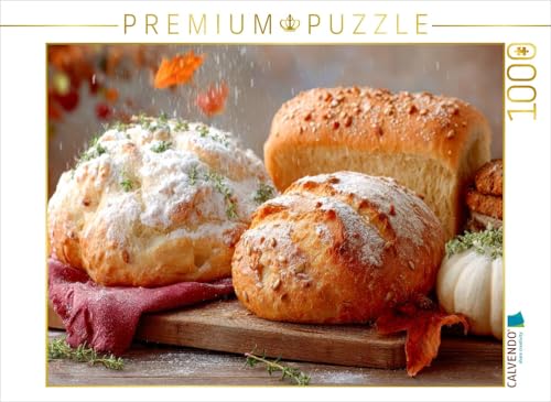 CALVENDO Puzzle Im Herbst lockt das Kürbis- und das Roggenbrot | 1000 Teile Lege-Größe 64 x 48 cm Foto-Puzzle für glückliche Stunden von CALVENDO