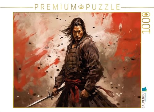 CALVENDO Puzzle Innerlich zentriert - Samurai im Kampf | 1000 Teile Lege-Größe 64 x 48 cm Foto-Puzzle für glückliche Stunden von CALVENDO