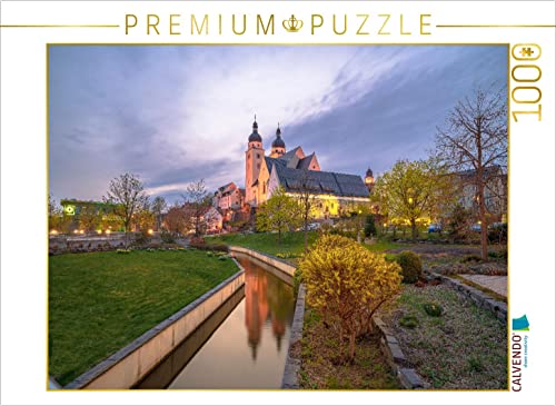 CALVENDO Puzzle Johanniskirche in Plauen im Vogtland. Mit den 52 Meter hohen Türmen ist sie das Wahrzeichen von Plauen. 1000 Teile Lege-Größe 64 x 48 cm Foto-Puzzle Bild von Studio-Fifty-Five von CALVENDO