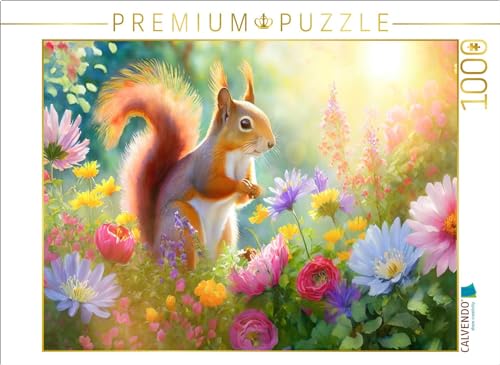 CALVENDO Puzzle Joy of Life in The sea of Flowers: The Lively Squirrel in The Garden | 1000 Teile Lege-Größe 64 x 48 cm Foto-Puzzle für glückliche Stunden CALVENDO Puzzle Joy of Life in The sea of Flowers: The Lively Squirrel in The Garden | 1000 Teile Lege-Größe 64 x 48 cm Foto-Puzzle für glückliche Stunden von CALVENDO