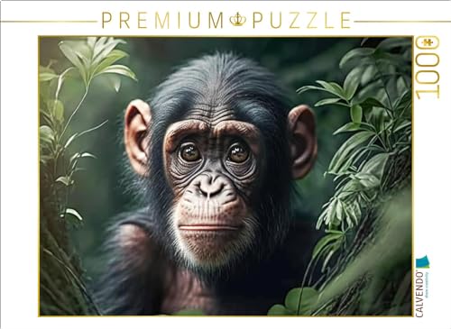 CALVENDO Puzzle Junger Schimpanse | 1000 Teile Lege-Größe 64 x 48 cm Foto-Puzzle für glückliche Stunden CALVENDO Puzzle Junger Schimpanse | 1000 Teile Lege-Größe 64 x 48 cm Foto-Puzzle für glückliche Stunden von CALVENDO