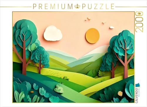 CALVENDO Puzzle Juni: Wärme und Licht erfüllt das ganze Land, Schatten bieten vor allem die voll belaubten Bäume. | 2000 Teile Lege-Größe 90 x 67 cm Foto-Puzzle für glückliche Stunden von CALVENDO