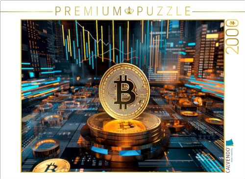 CALVENDO Puzzle KRYPTO Kunst Bitcoin und Charts | 2000 Teile Lege-Größe 90 x 67 cm Foto-Puzzle für glückliche Stunden von CALVENDO