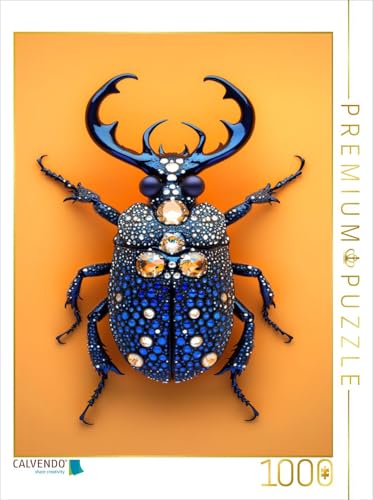 CALVENDO Puzzle Käfer-Saphir - Edelstein Insekt | 1000 Teile Lege-Größe 48 x 64 cm Foto-Puzzle für glückliche Stunden von CALVENDO