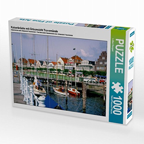 CALVENDO Puzzle Kaiserbrücke mit Ortsansicht Travemünde 1000 Teile Lege-Größe 64 x 48 cm Foto-Puzzle Bild von Lothar Reupert von CALVENDO
