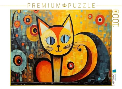 CALVENDO Puzzle Katze Im Stil von Wassily Kandinsky II | 1000 Teile Lege-Größe 64 x 48 cm Foto-Puzzle für glückliche Stunden CALVENDO Puzzle Katze Im Stil von Wassily Kandinsky II | 1000 Teile Lege-Größe 64 x 48 cm Foto-Puzzle für glückliche Stunden von CALVENDO