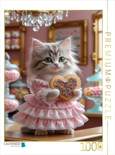 CALVENDO Puzzle Katzenbaby mit Rüschenkleid im Bonbonparadies | 1000 Teile Lege-Größe 48 x 64 cm Foto-Puzzle für glückliche Stunden CALVENDO Puzzle Katzenbaby mit Rüschenkleid im Bonbonparadies | 1000 Teile Lege-Größe 48 x 64 cm Foto-Puzzle für glückliche Stunden von CALVENDO