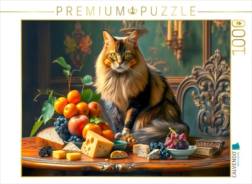 CALVENDO Puzzle Katzenidylle mit Obst und Käse | 1000 Teile Lege-Größe 64 x 48 cm Foto-Puzzle für glückliche Stunden CALVENDO Puzzle Katzenidylle mit Obst und Käse | 1000 Teile Lege-Größe 64 x 48 cm Foto-Puzzle für glückliche Stunden von CALVENDO