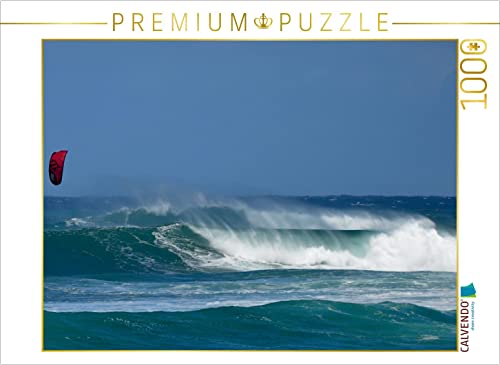CALVENDO Puzzle Kitesurfer, North Shore Oahu, Hawaii 1000 Teile Puzzle quer | Lege-Größe cm Foto-Puzzle für glückliche Stunden von CALVENDO