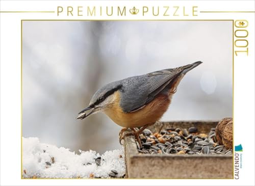 CALVENDO Puzzle Kleiber am Futterplatz | 1000 Teile Lege-Größe 64 x 48 cm Foto-Puzzle für glückliche Stunden von CALVENDO