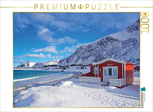CALVENDO Puzzle Kleine Hütte auf den Lofoten (Norwegen) 1000 Teile Lege-Größe 64 x 48 cm Foto-Puzzle Bild von Reinhard Pantke von CALVENDO