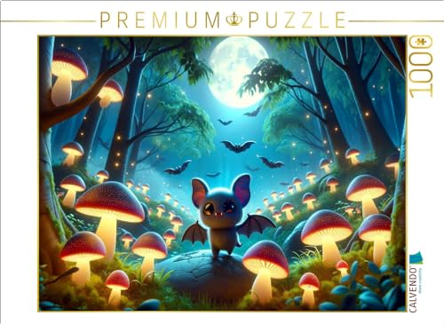 CALVENDO Puzzle Kleine Vampirfledermäuse erkunden einen leuchtenden Pilzwald | 1000 Teile Lege-Größe 64 x 48 cm Foto-Puzzle für glückliche Stunden CALVENDO Puzzle Kleine Vampirfledermäuse erkunden einen leuchtenden Pilzwald | 1000 Teile Lege-Größe 64 x 48 cm Foto-Puzzle für glückliche Stunden von CALVENDO