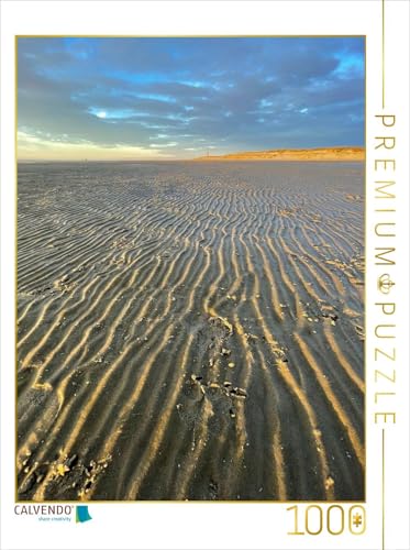 CALVENDO Puzzle Kleine Wasserkanäle im Abendlicht am Ordinger Strand | 1000 Teile Lege-Größe 48 x 64 cm Foto-Puzzle für glückliche Stunden von CALVENDO