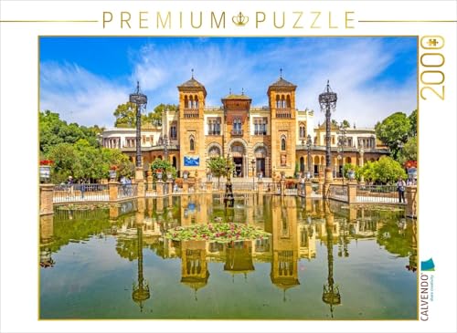 CALVENDO Puzzle Kleiner Teich im Park Maria Luisa | 2000 Teile Lege-Größe 90 x 67 cm Foto-Puzzle für glückliche Stunden von CALVENDO